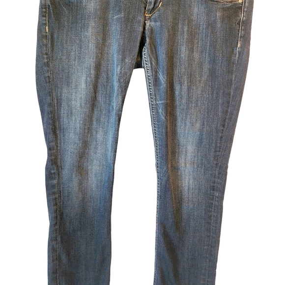 Levi's Womens Super Skinny super‎ low waist jeans Size 32 x 32 Med Wash - Picture 4 of 8